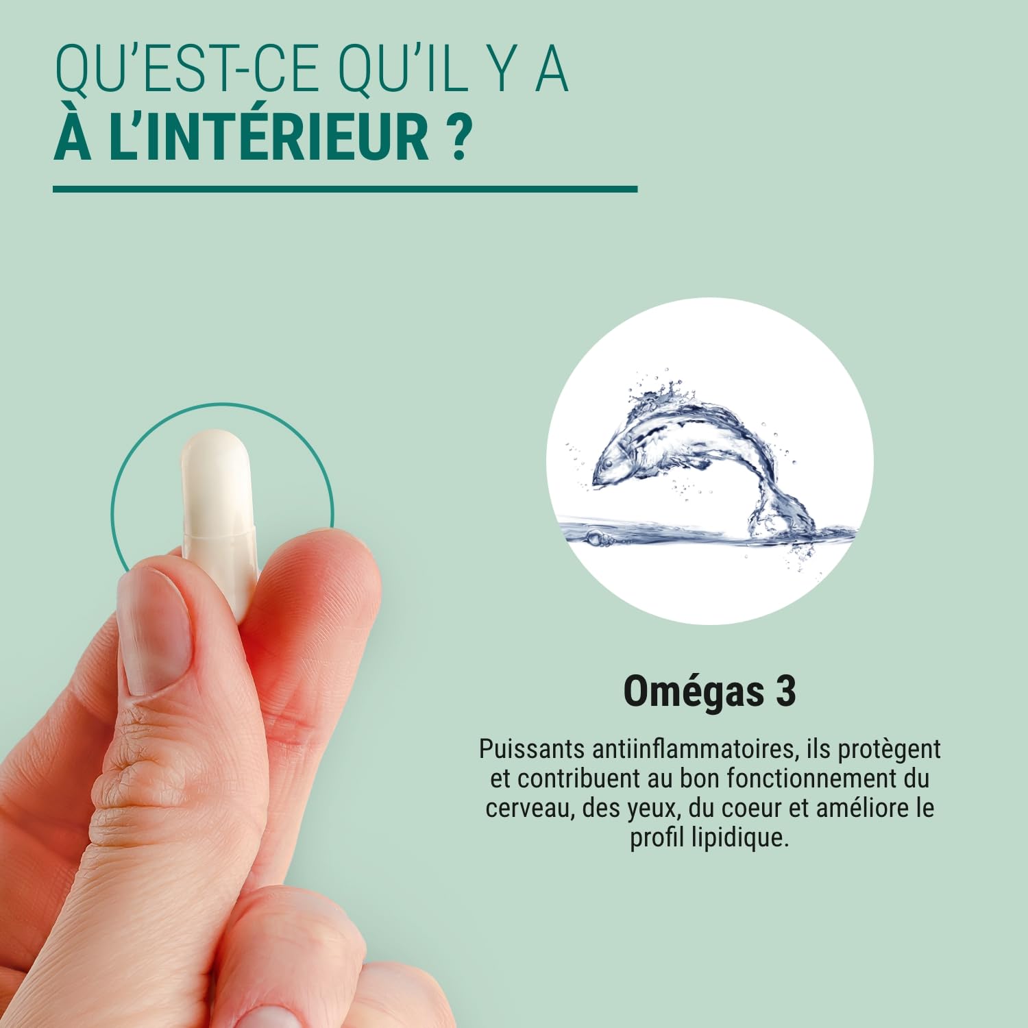 OMÉGAS 3 DHA + - Dosage Fort - O3 & Pureté - Sans Odeur - Anti-inflammatoire - Complément Alimentaire Cerveau Coeur Vision - 150 Gélules - Fabriqué en France - Sans Additif Allergène OGM