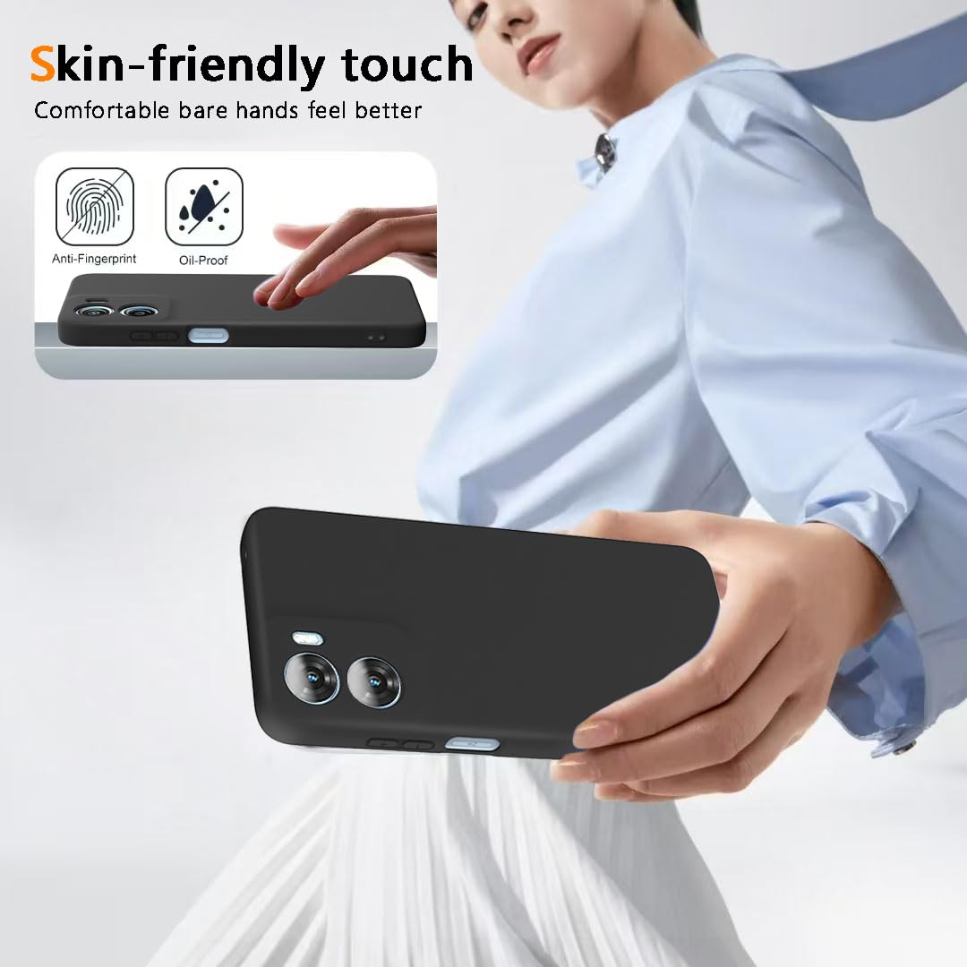 Silikon Hülle Für Vivo V40 SE / V40SE 5G – Schwarz, Anti-kratzer, Anti-fingerabdruck, Dünn & Stoßfest