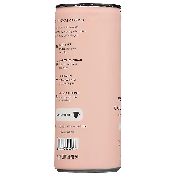 POP AND BOTTLE Vanilla Oat Milk Latte with Collagen, 8 FZ 6