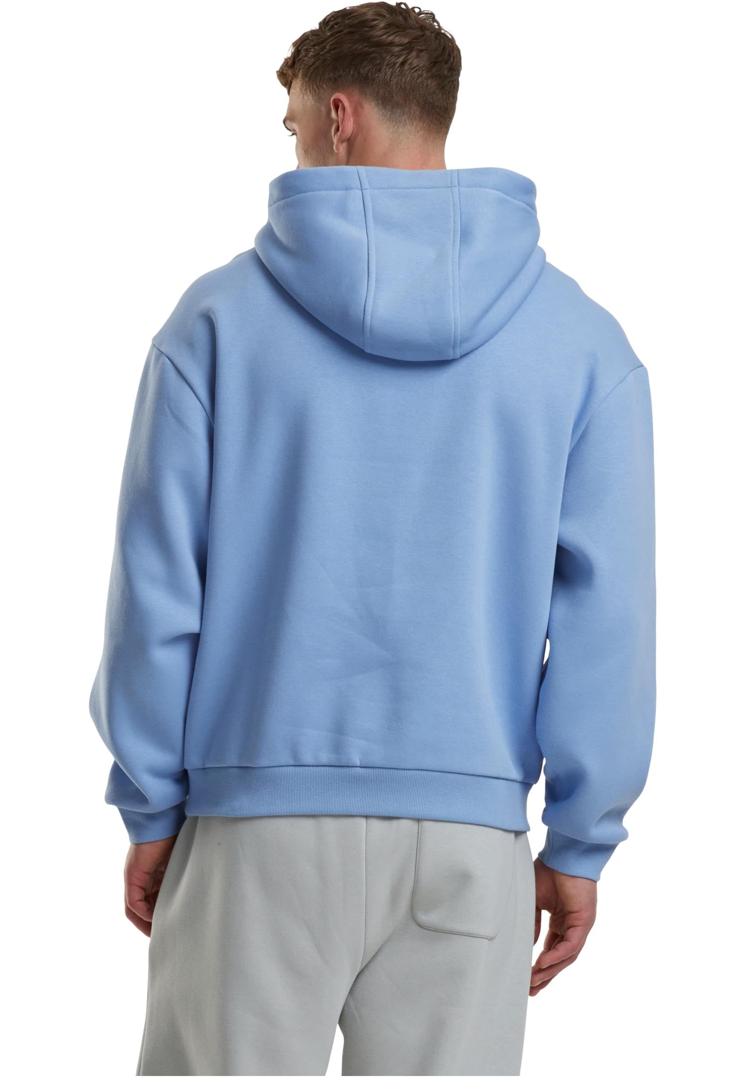 Urban Classics Fluffy Hombre Sudadera con Capucha Negro 70% algodón, 30% poliéster Regular