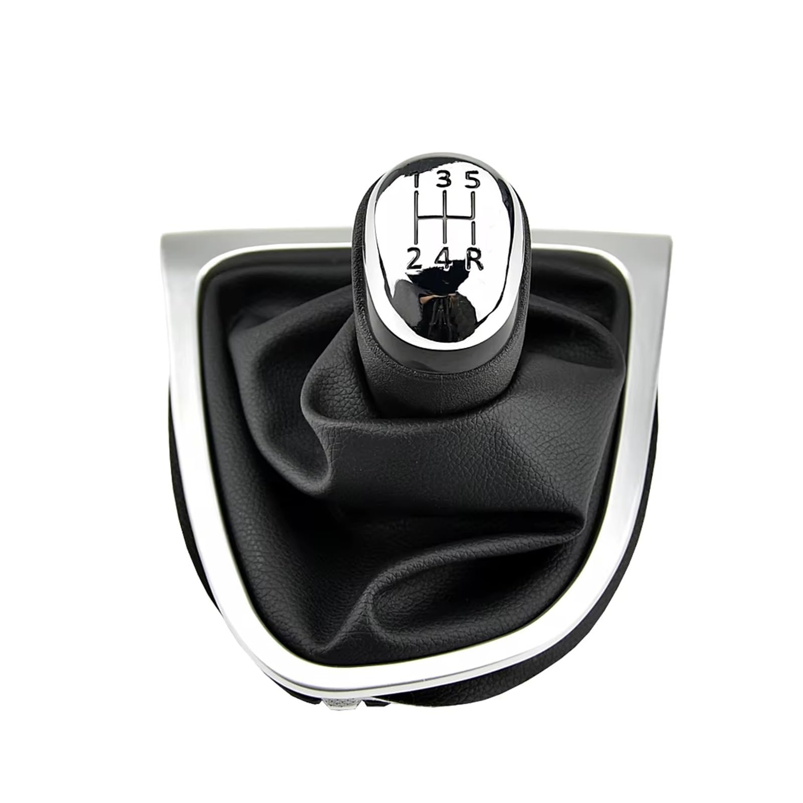 KOEHXJ Shift Gear Knob Cover for Clio for Mk4 IV 2012 2013 2014 2015 2016 2017 2018 2019 5 Speed Gear Shift Knob Lever Shifter Gearbox Gaiter Boot Collar