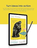 Vista 7 de Tab S6 Lite Pen S Pen de repuesto para Samsung Galaxy Tab S6 Lite (EJ-PP610) Lápiz capacitivo+puntas/puntas (gris Oxford)