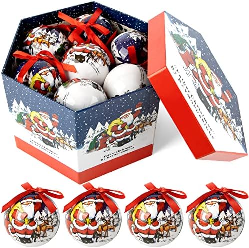 ABXMAS Christmas Balls Pendant, Shatter-Proof Christmas Balls with No Pungent Taste, Sustainable Christmas Tree Decoration Suitable for Decorating Tree Garland Christmas Party Decoration