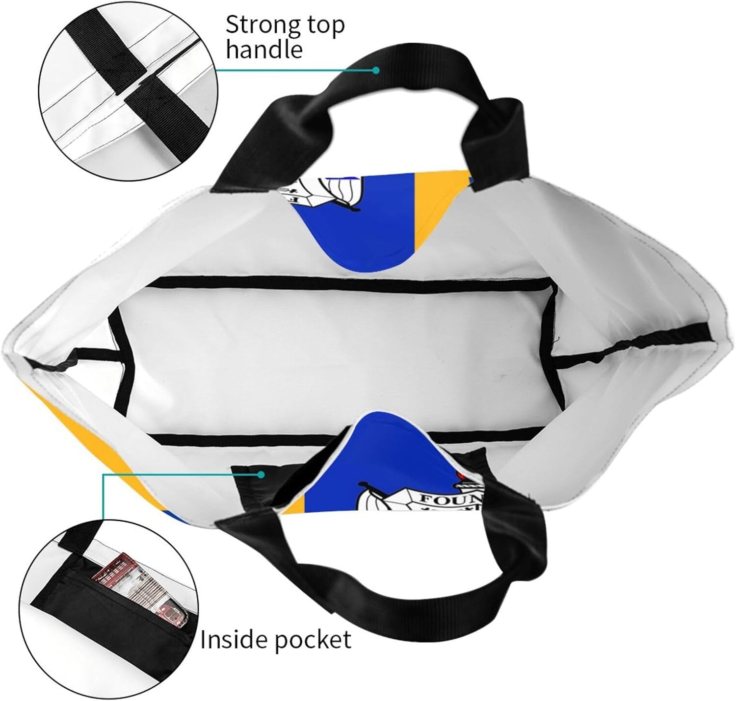 Tote Bag Reusable Grocery Handbag Waterproof Large Capacity Shopping Bags for Women - Image 5