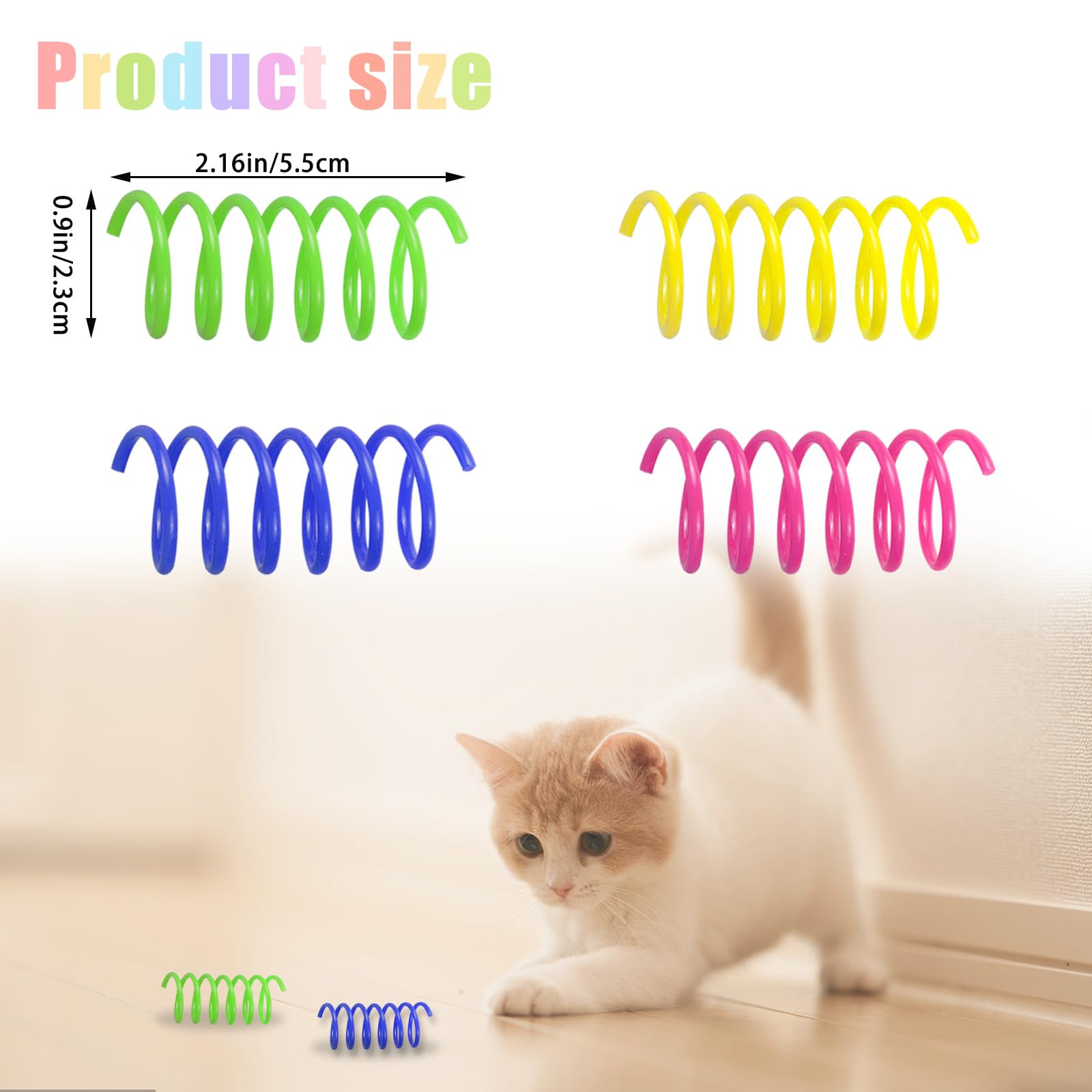 Andiker 32 Pcs Cat Spring Toys - Image 2