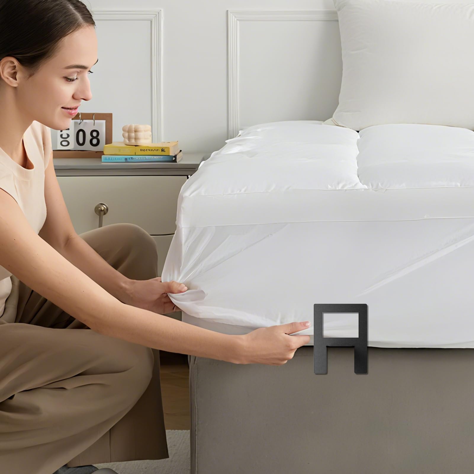Bloque-Matelas Antidérapants Cales-Meubles Renforcées Acier Carbone