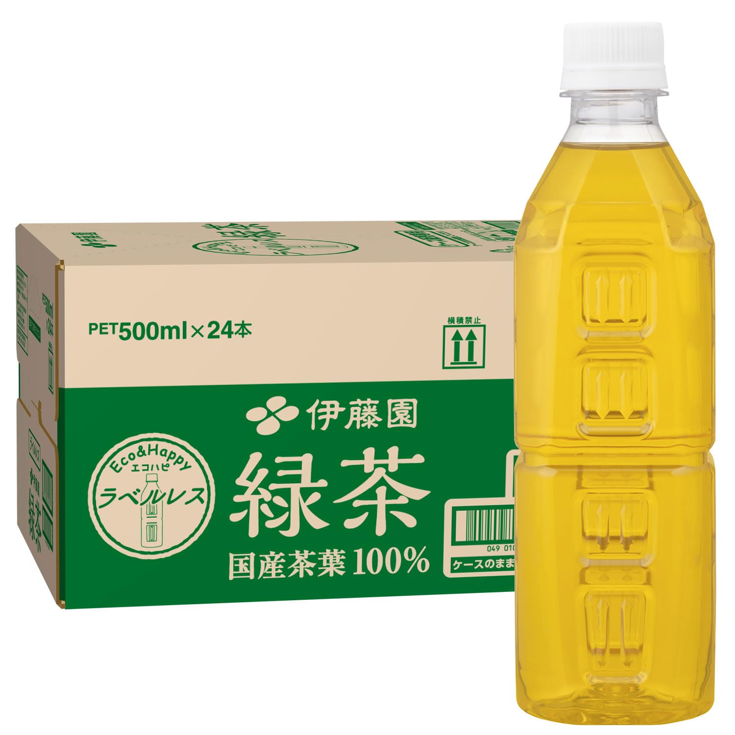 【Amazon.co.jp限定】 「 伊藤園 緑茶 」 ラベルレス 500ml×…
