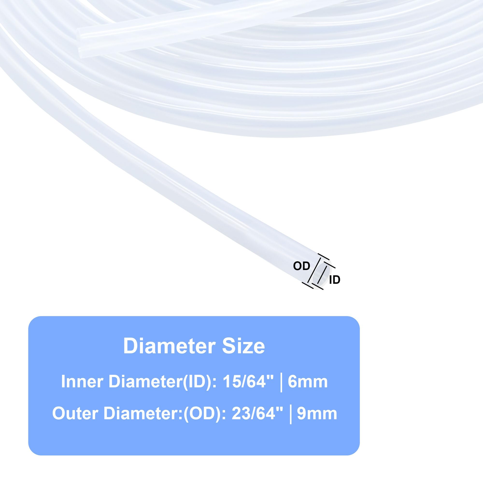 Tube Silicone Alimentaire 4x7 Mm – 1,2 M, Transparent, Flexible, Pour Air, Eau, Huile, Usage Domestique Ou Pro - 3