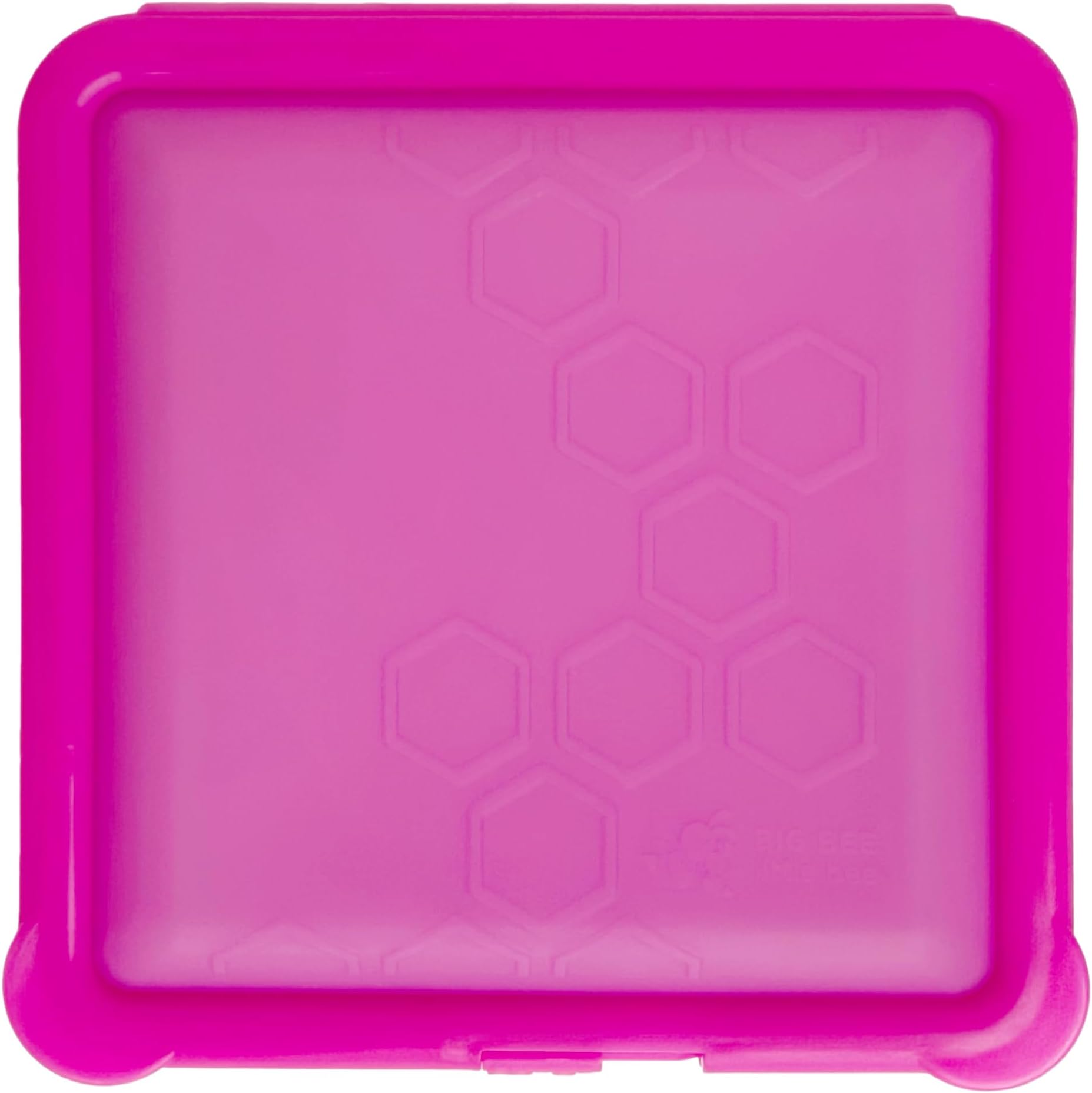 Big Bee, Little Bee - SoftShell再利用可能シリコン食品保存容器 クラムシェル蓋付き お手入れ簡単 スナップ留め 電子レンジ/冷凍庫/食器洗い機対応 (ラズベリー)
