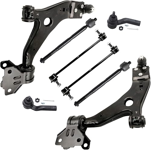 Miniatura 55 de Detroit Axle - Kit de suspensión frontal de 8 piezas para Chevy Aveo Aveo5 Pontiac G3 Wave Wave5 Suzuki Swift+ 2 brazos de control inferiores con