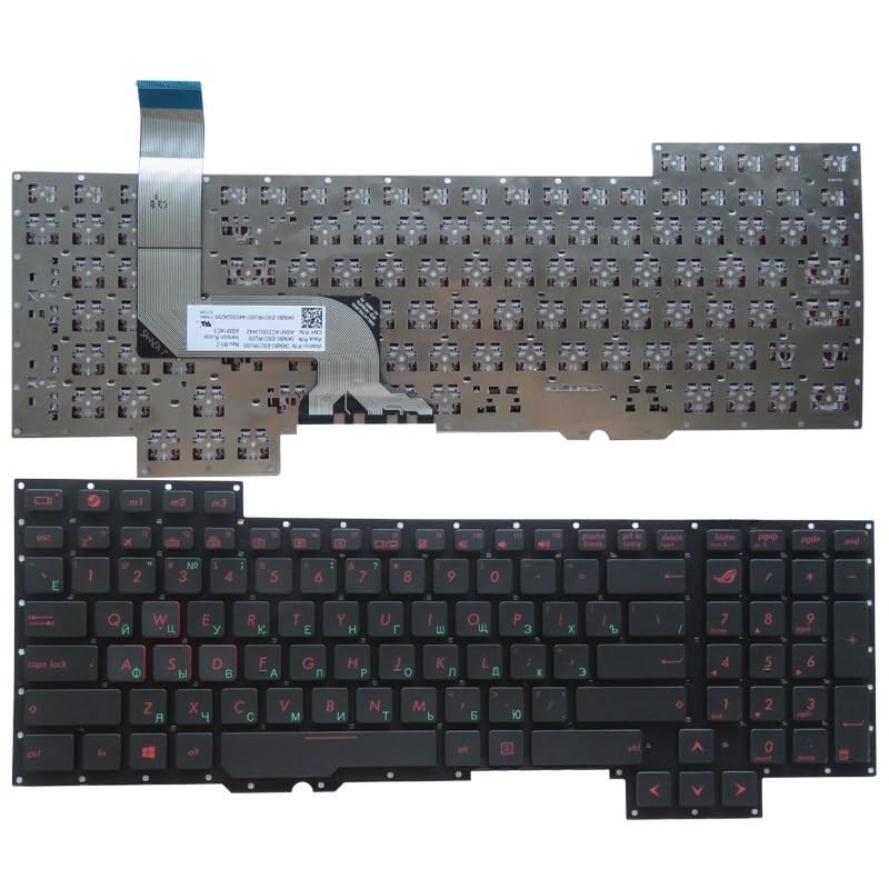 Clavier ASUS G751 AZERTY de remplacement pour ordinateurs portables de série ROG