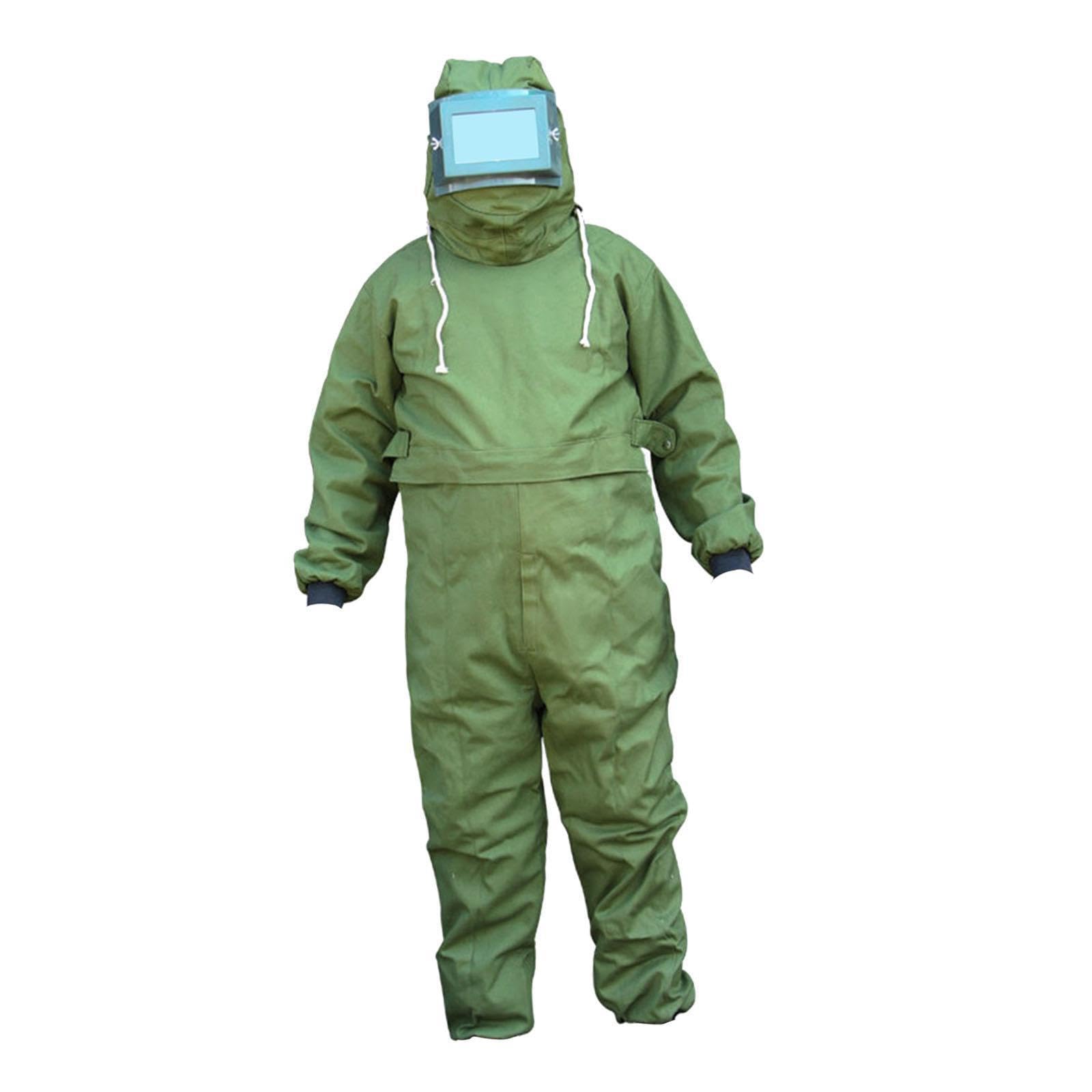 Ropa para arenado, traje con capucha para arenado, ligero, transpirable, cómodo, mono de trabajo con puños elásticos, traje para, cobertura total, cara transparente