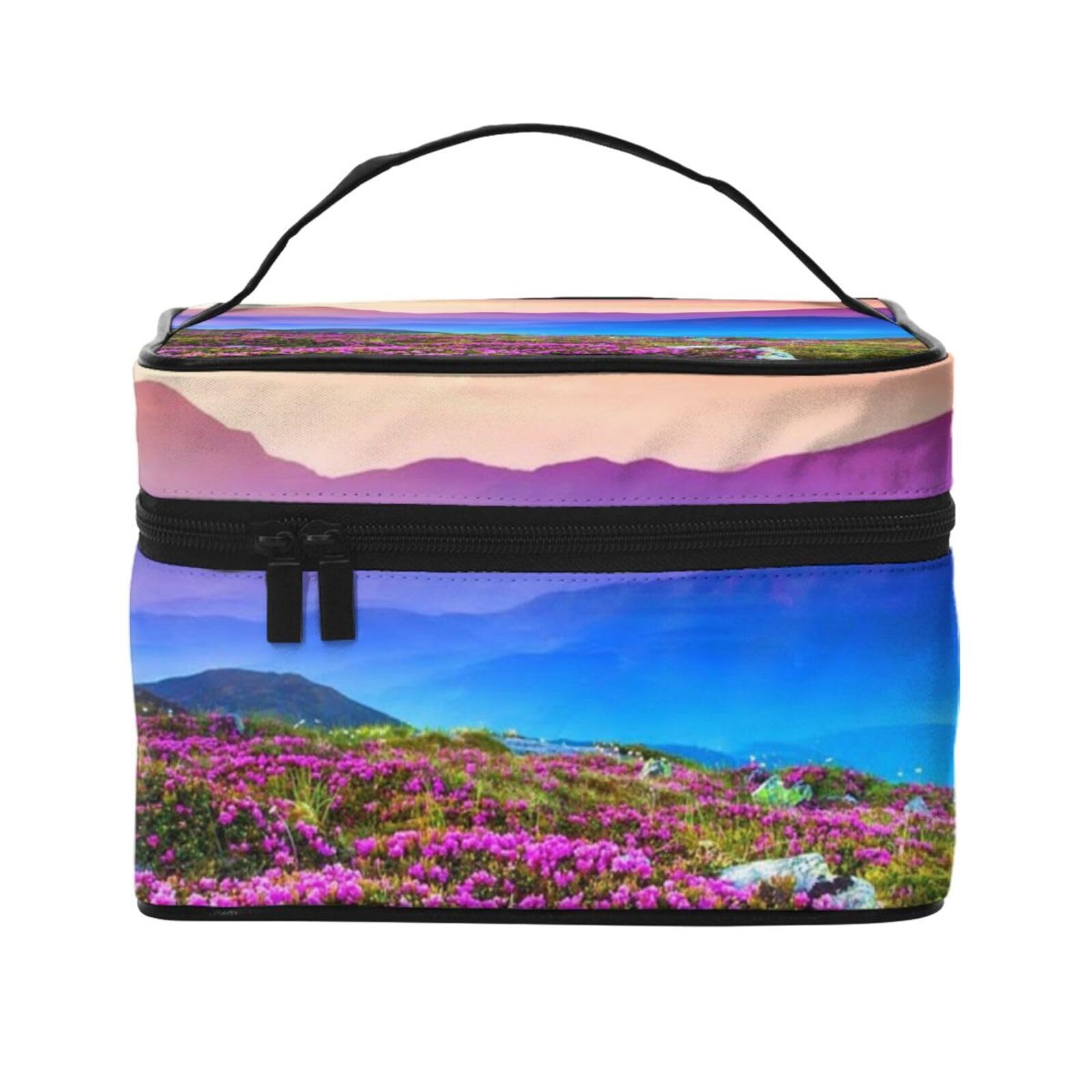 Trousse de maquillage de voyage à rayures pour valise bien rangée - 5