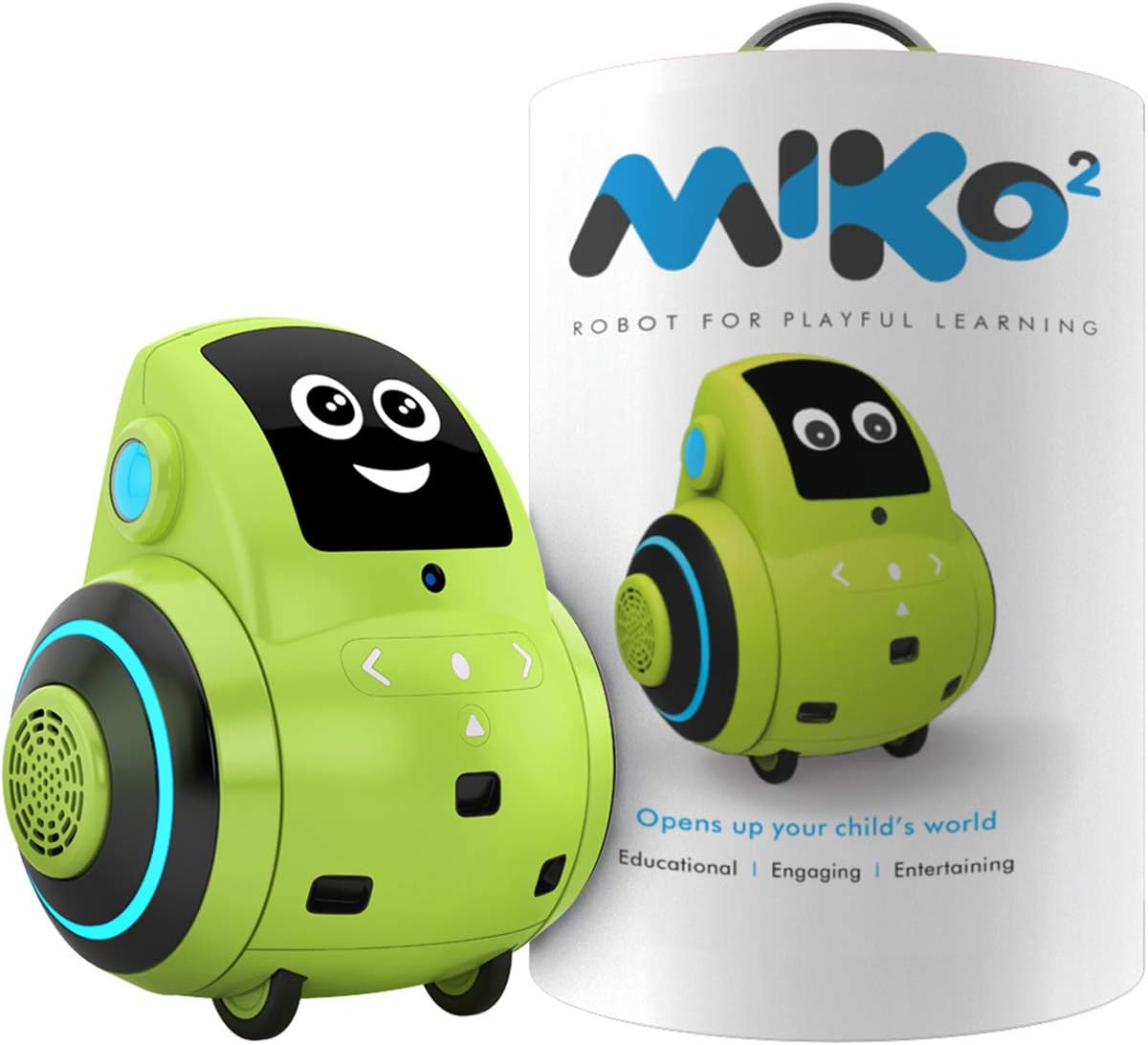Miko 2: Playful Learning STEM Robot | Programmable + Voice Activated AI Tutor + Autonomous + Educational Games | 30+ Free Apps | Best Birthday Gift for 5 6 7 8 9 Boys and Girls