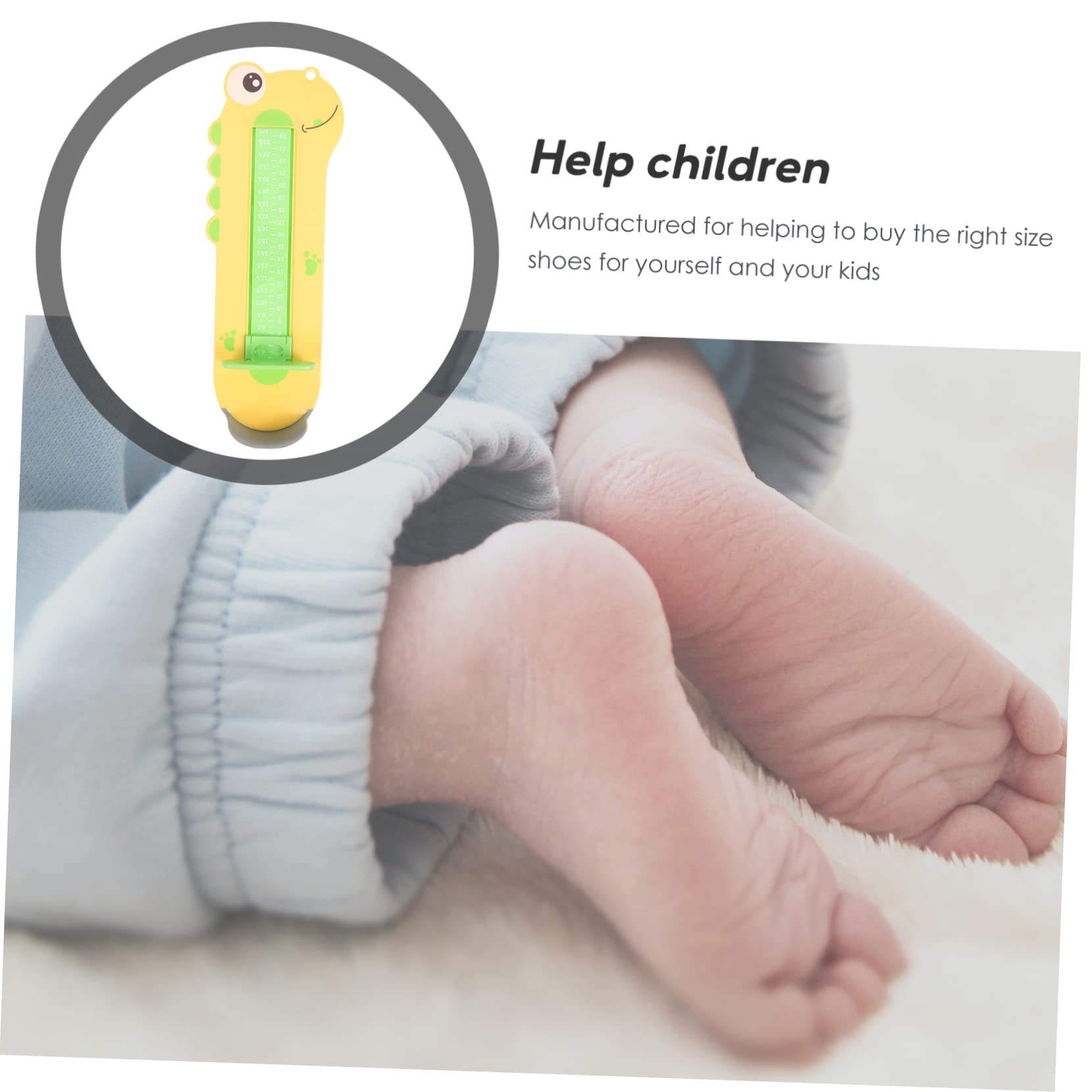 SOIMISS Dispositivo De Medición De Pies Para Niños Herramienta Para Medir Zapatos Mini Calibrador De Zapatos Herramienta De Medición De Pies Medidor De Pies Para El Hogar Medidor De
