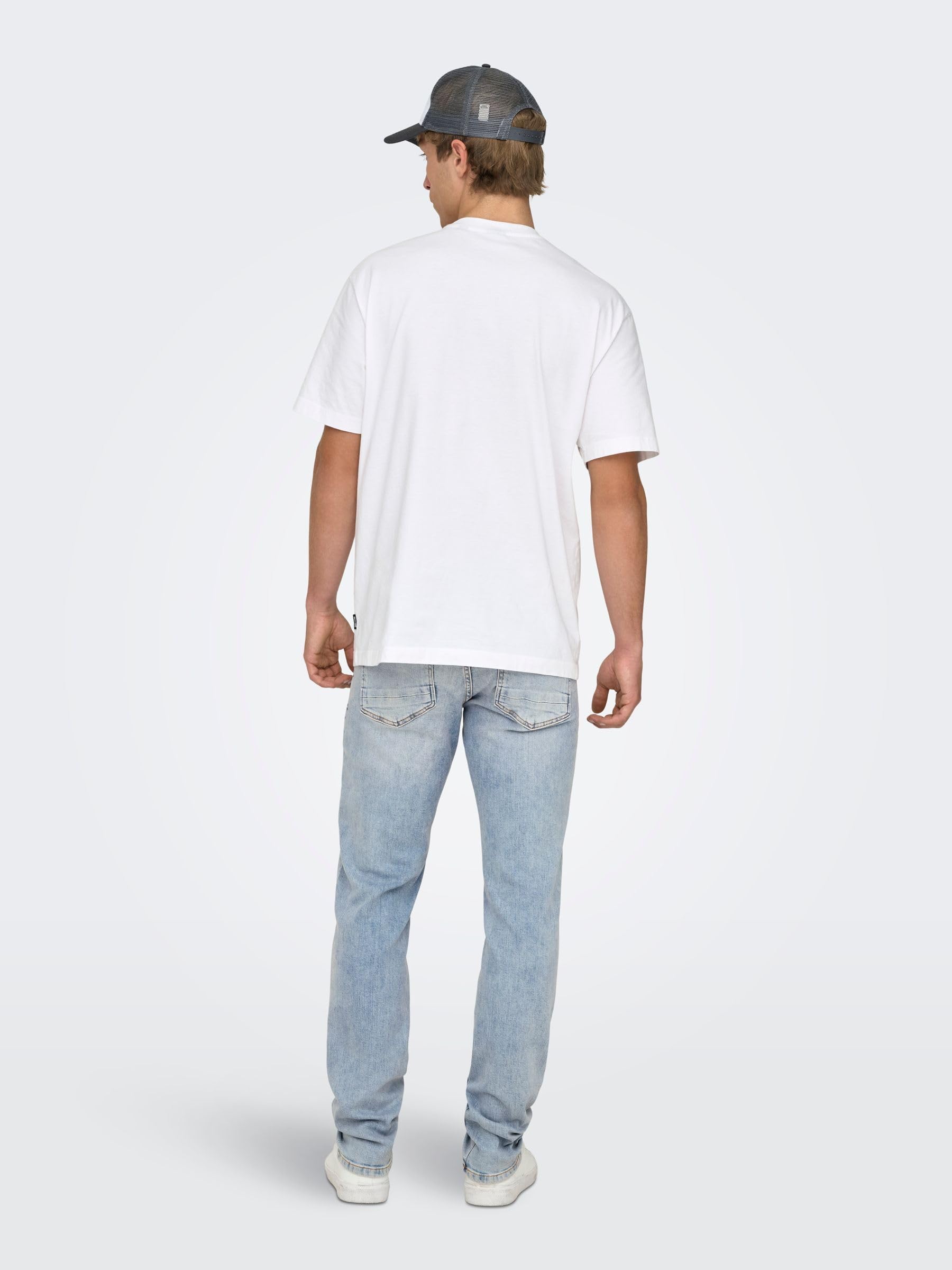 Only & Sons Male Slim Fit Jeans ONSLOOM Niedrige Taille Slim Fit Jeans