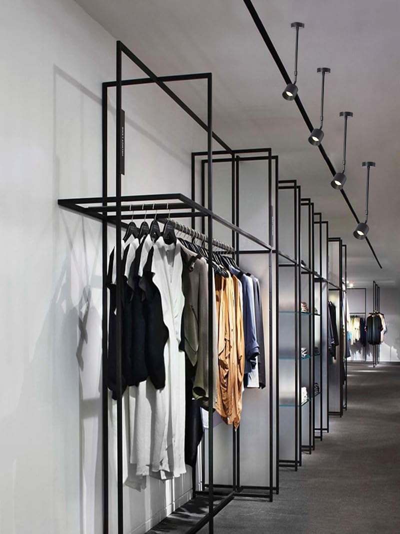 LED 10W Spotlight Cabinet Bookshell Spot Light Direction Retractable Arm Wall Lamp Bedroom Reading Lamp Picture Light Black Natural White