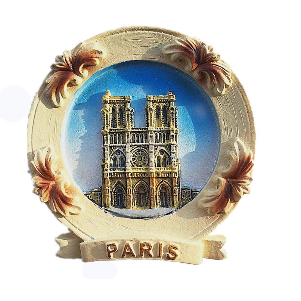 Notre-Dame de Paris Cathedral Paris France 3D Fridge Magnet Travel Souvenir Gift Home & Kitchen Decoration Magnetic Sticker Paris Refrigerator Magnet