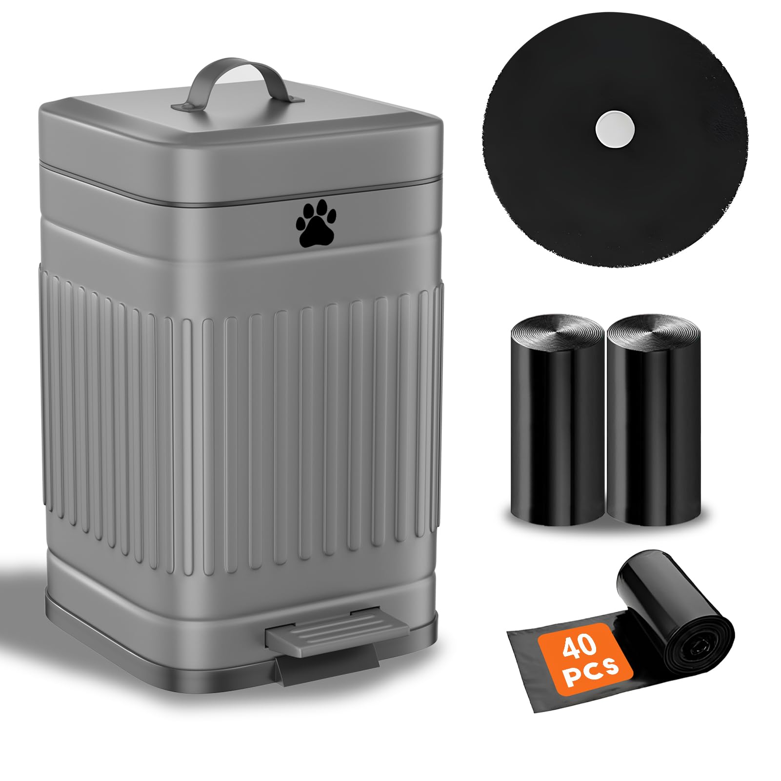 Photo 1 of Kopuncare 5L Grey Dog Poop Trash Can