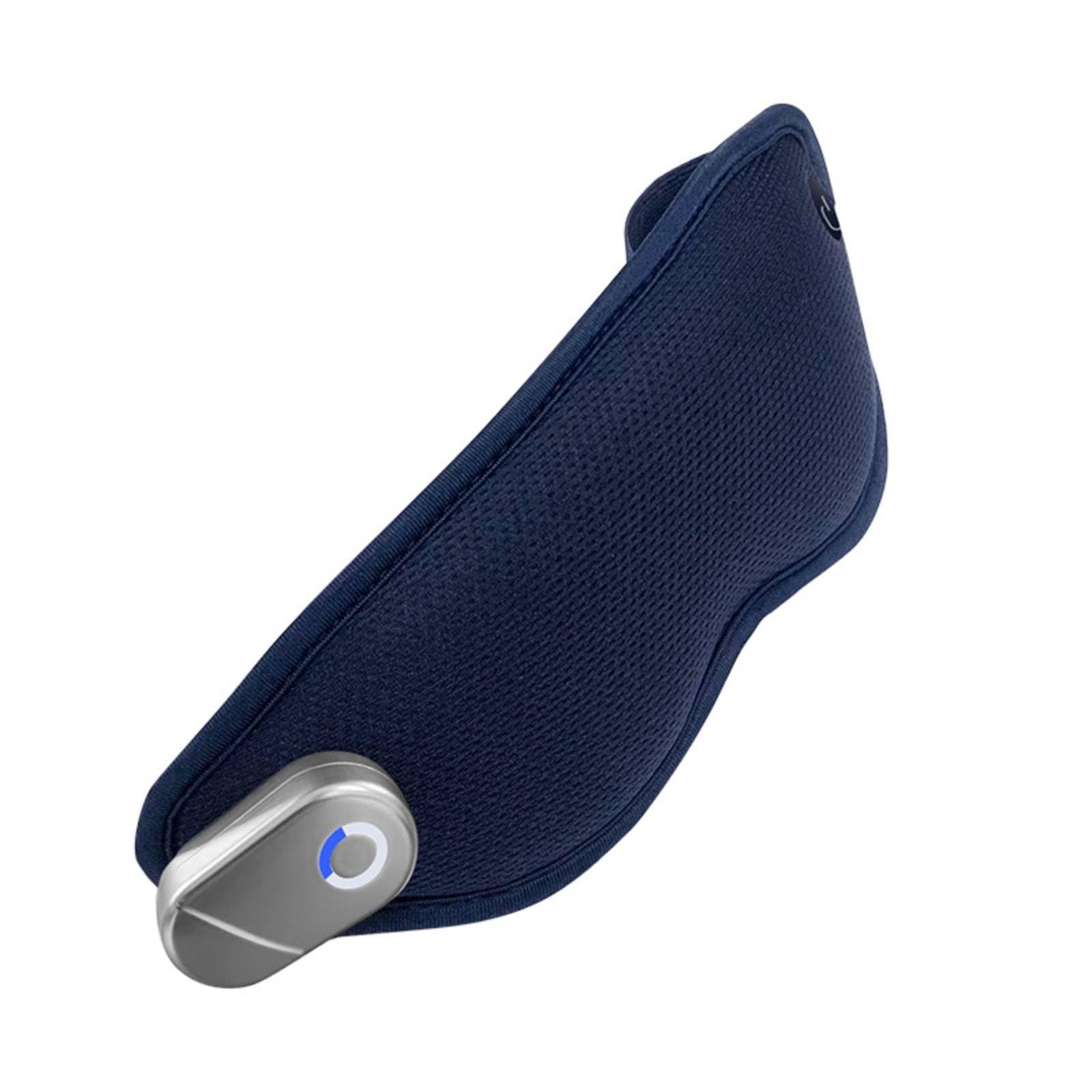 SNAPPSY Vibration Massage Heated and Cooling Eye Mask Constant Temperature Heating Electric Eye Massager Lightweight Design Vibrating Sleep Mask for Office, Travel, Navy Blue-image-1