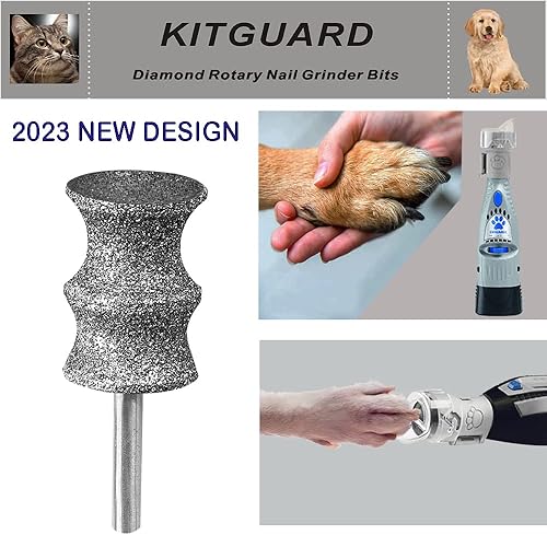 Miniatura 5 de KITGUARD Diamond Dremel - Brocas para amoladora de uñas de perro para herramienta rotativa accesorio para amoladora de uñas de perro Dremel de 18