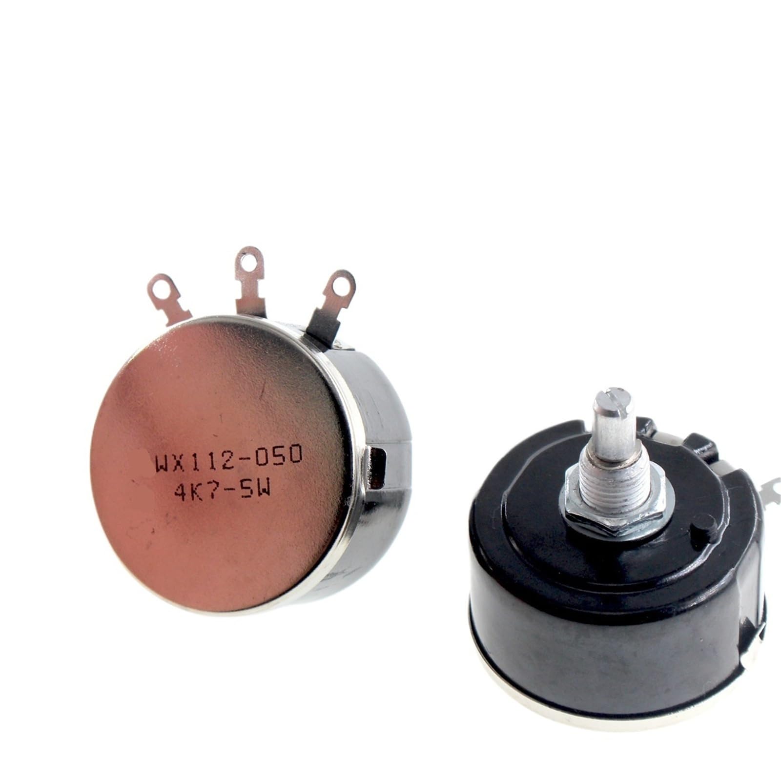 Lot de 5 potentiomètres bobinés à un seul cercle WX112 WX050 5 W, 100 R, 220 R, 330 R, 470 R, 1 K, 2 K, 3 K, 4 K, 7 K, 5 K, 6 K, 6 K, 8 K, 10 K, 22 K, 33 K, 47 K ohms WX050(10K Ohm)