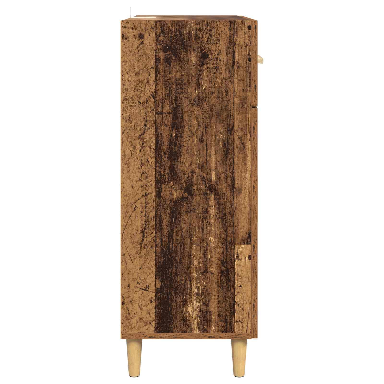 Générique Bufet współczesny design z drewna inżynieryjnego, schowek do salonu z drzwiami i szufladami podtynkowe, nowoczesny prostokątny mebel 34 x 69,5 x 89 cm