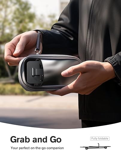 Miniatura 3 de Nulaxy Paquete de 2 soportes plegables dobles para teléfono celular, soporte de teléfono totalmente ajustable para escritorio, compatible con