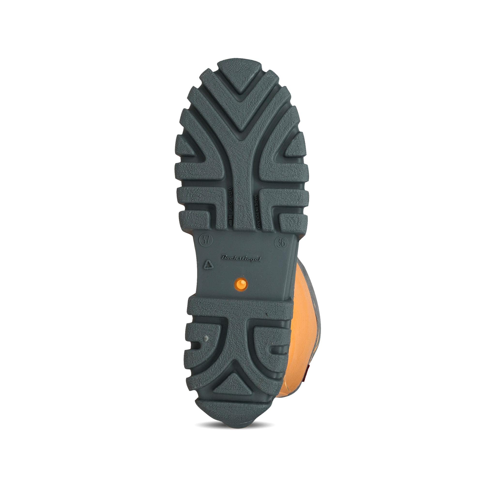 Bockstiegel Stiefel Arktis Kinderwinterstiefel gefüttert gelb/grau 30