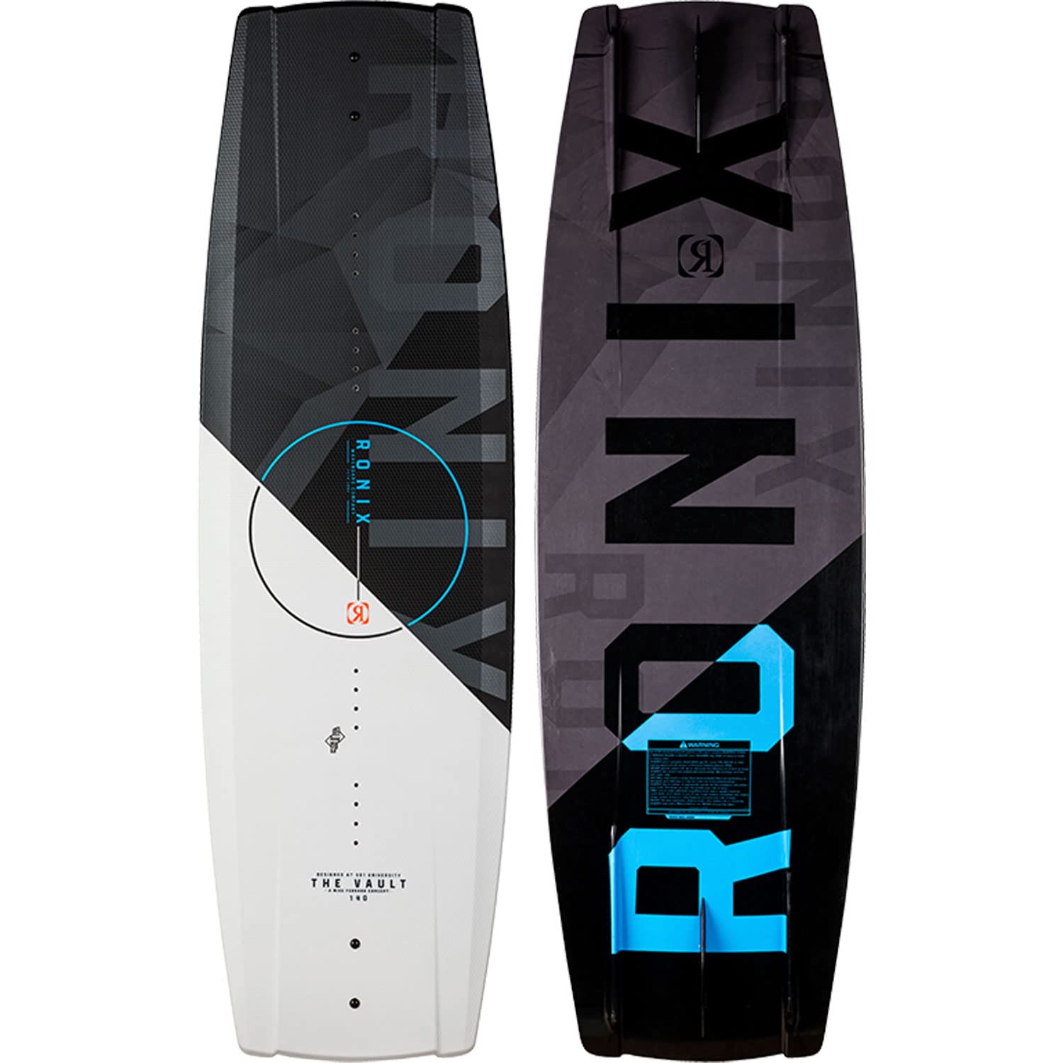 RONIXVault Wake Board - Textured White - There are two ways to ride a wakeboard - TPU Graphic Top Sheet - Mod Pour - Wakeboard Size - 140