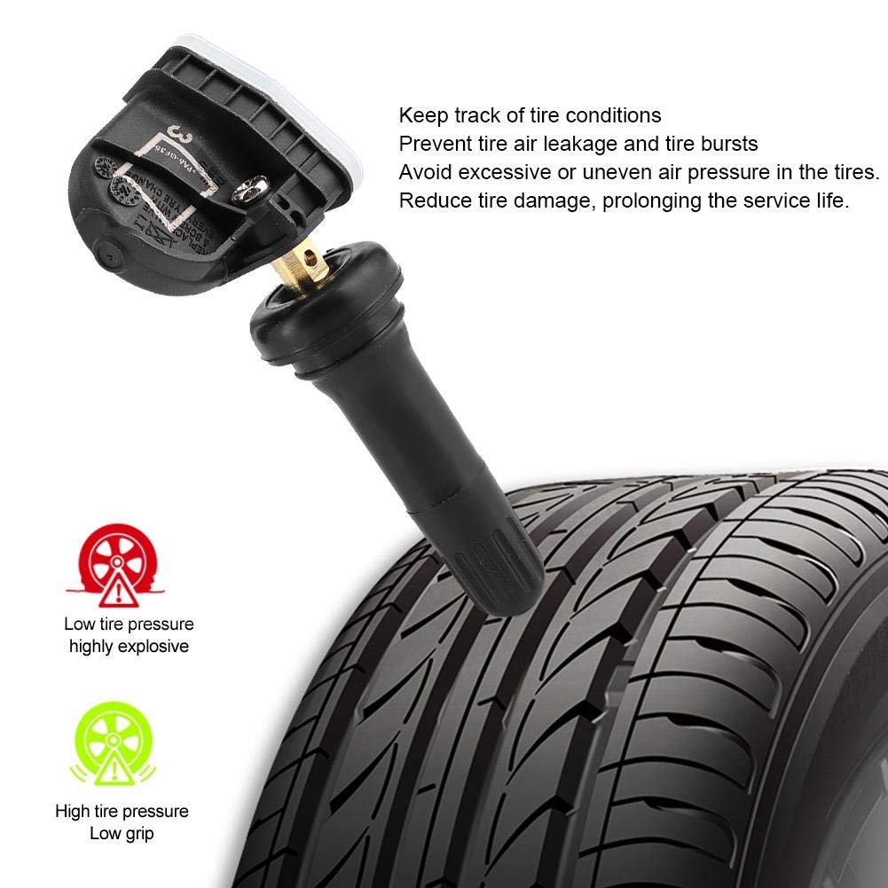 Sensor de presión de neumáticos para Coche, Sensor de presión de neumáticos 2036804, 4 Unidades, Sensor de monitorización de presión de neumáticos (TPMS).