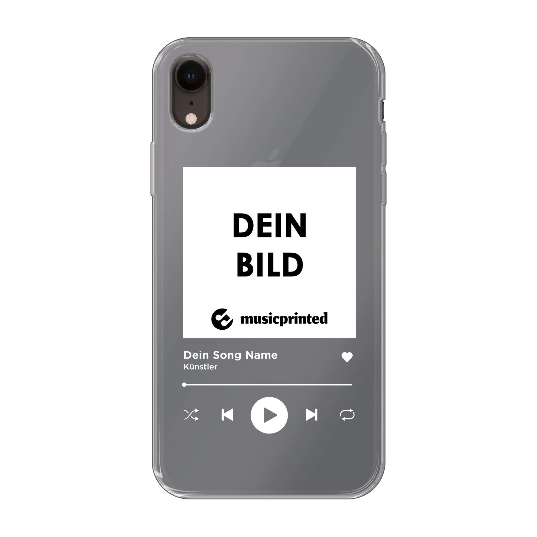 MusicPrinted Cover per iPhone con motivo a forma di canzone, idea regalo per festa della mamma, festa del papà, compleanno, San Valentino, Natale (iPhone XR