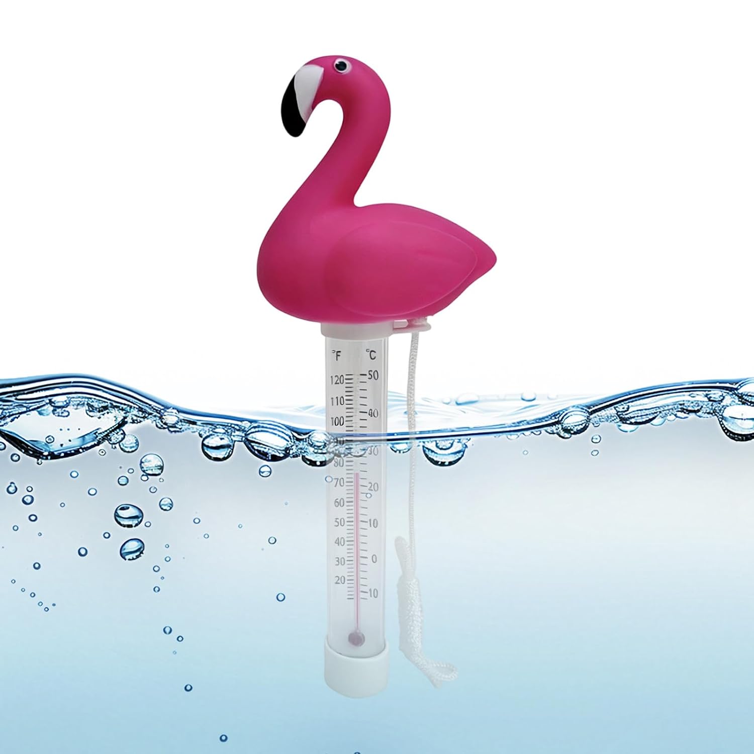 Flamingo Pool Thermometer Floating Water Thermometer for Swimming Pool Spa Hot Tub Pond (Floating)