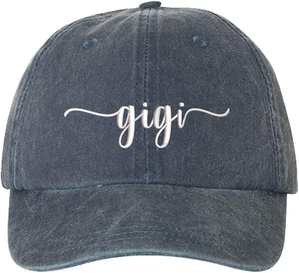Gigi Washed Embroidered Baseball Hat