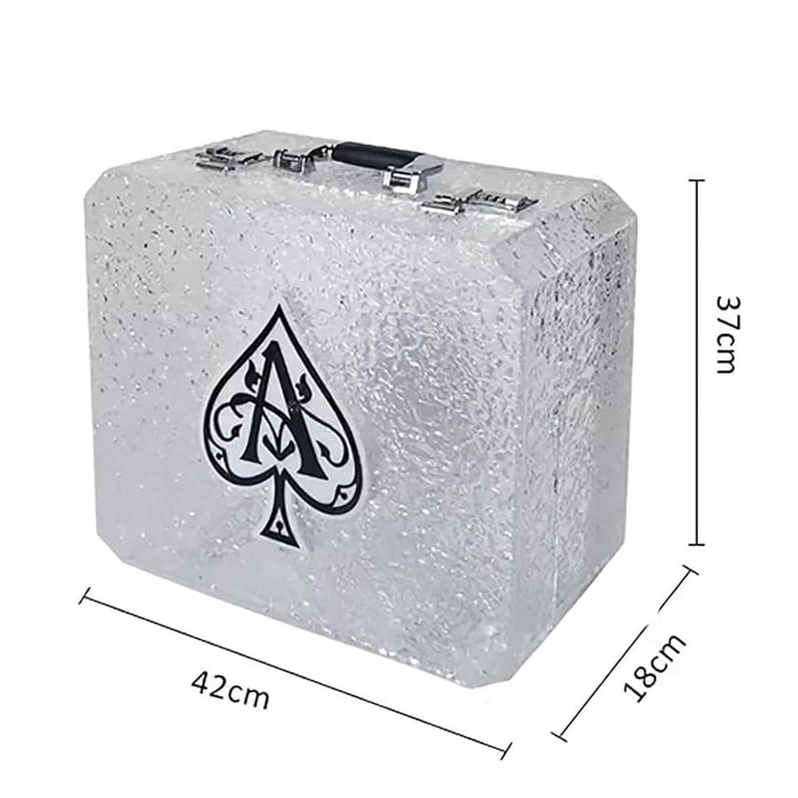Caja Glorificadora Ace Of Spade Led Recargable Para 3 Botellas, Estuche Para Transportar Botellas De ChampáN Para Discotecas, Fiestas, Bares, Estantes De ExhibicióN De Botellas De Licor