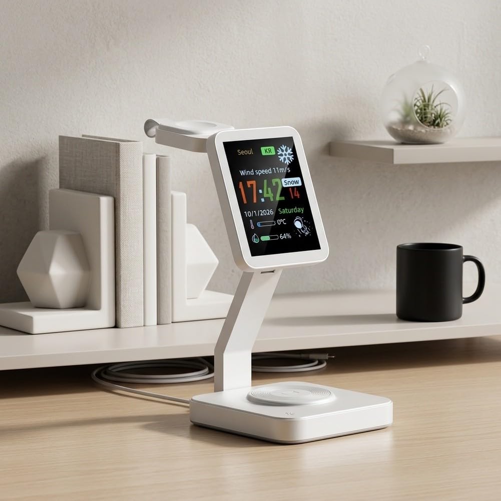 Chargeur sans fil rapide 3 en 1 pour iPhone, pour AirPods, Watch 10/SE, Display Charging Dock
