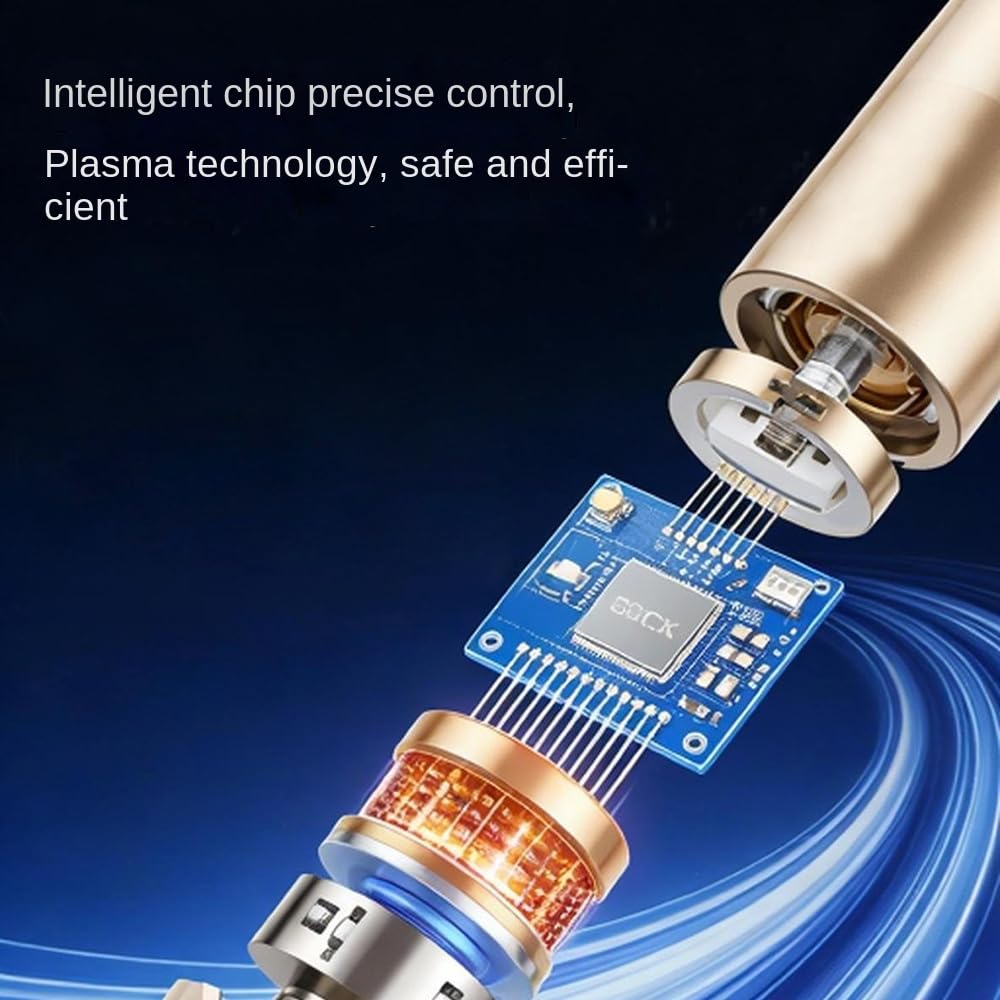 Dissolvant Traitement Verrues Plasma, Électrique Removal Pen avec 19 Niveaux Réglables et Spot LED pour Taches de Rousseur Taches Foncées Tatouages Verrues