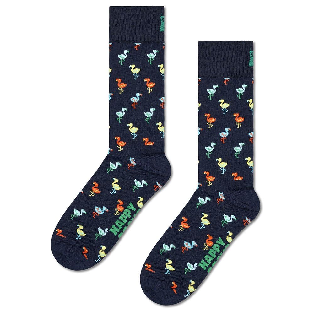 Happy Socks Unisex Multicoloured Flamingo Crew Socks Eu 36-40