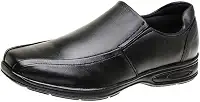 Sapato Social Masculino Couro Legítimo Anti Stress Conforto Ortopédico Preto com detalhes em cores variadas 37/44