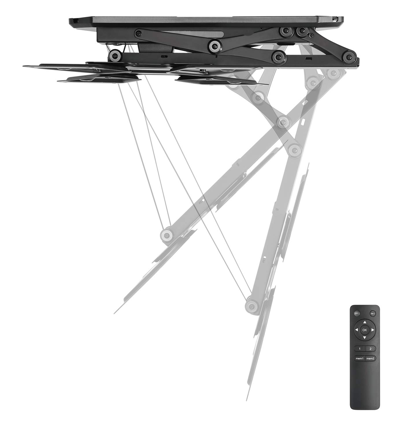 my Wall HL40ML Soporte de Techo Plegable motorizado con Mando a Distancia para TV 23-55 Pulgadas (58 cm - 140 cm), VESA 100 x 100, 200 x 200, 300 x 300, 400 x 200, 400 x 400