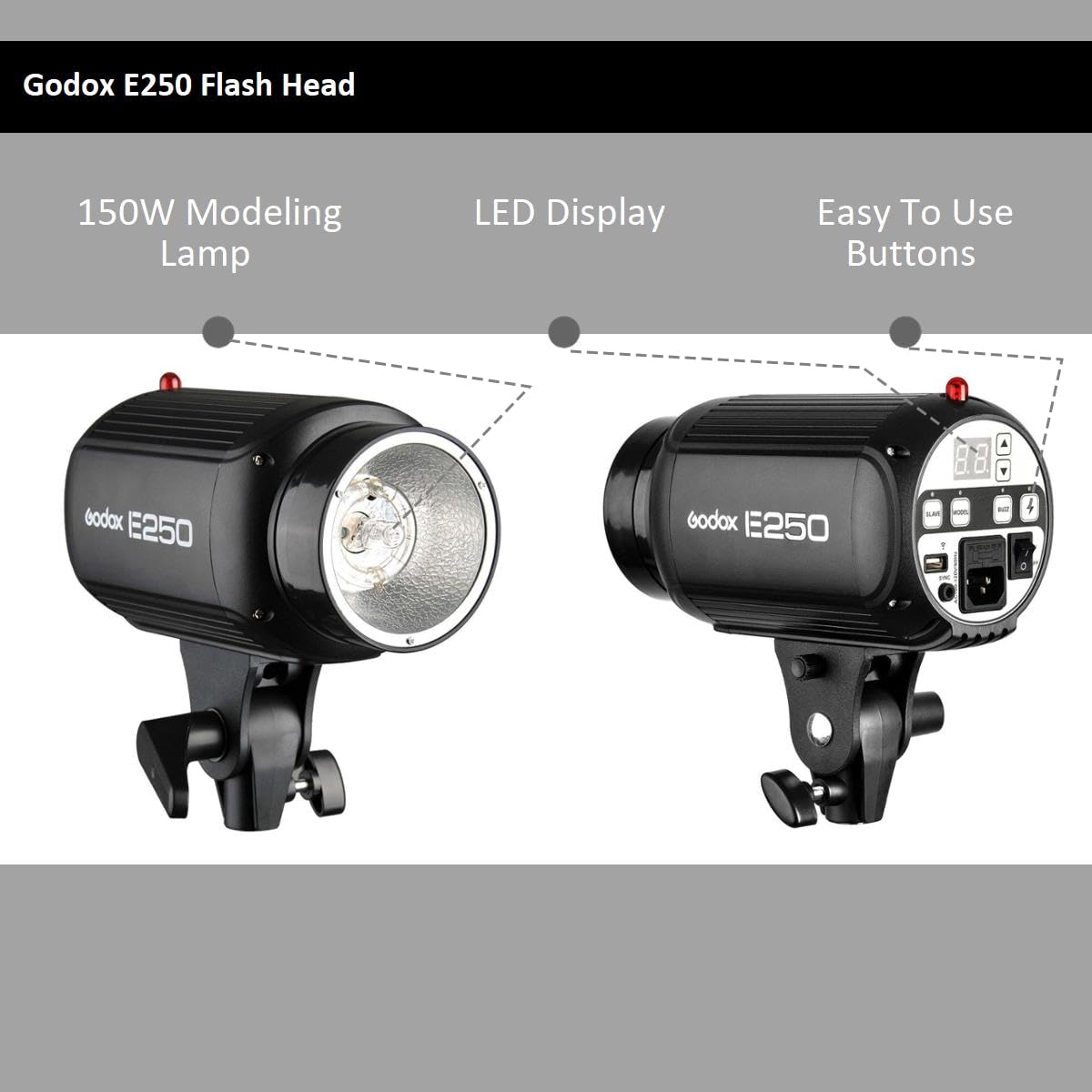 Amazon.com: GODOX E250 Mini Photography Studio Strobe Flash 