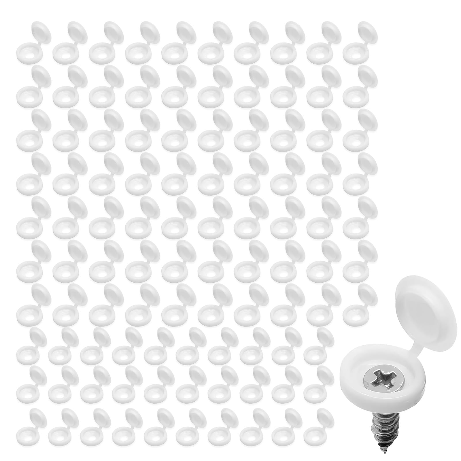 100 Tappi Coprivite Per Mobili - Bianchi, Per Viti M4-M6 - Foto 7