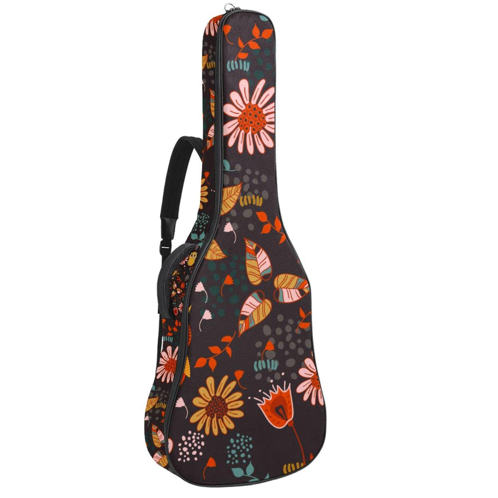 Torba na gitarę akustyczną wodoodporna gitara plecak gruby miękki wyściełany chińskie chmury klasyczna gitara obudowa, kolor 5, 42.9x16.9x4.7 in, Organizer do torby