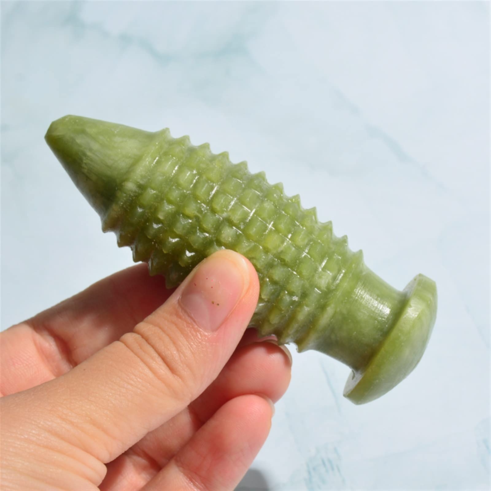 BAWHO Hand Massage Stick Jade Gouache Stone Acupuncture Massager Gua Sha Massage Tool 1Pcs