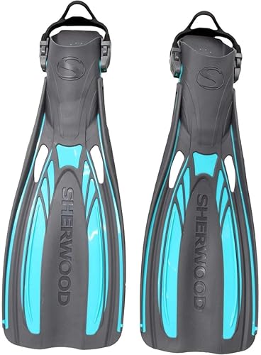 Miniatura 6 de SHERWOOD SCUBA Aleta de buceo Elite de tacón abierto, cinco tallas XS (5/6) a XL (13-14)