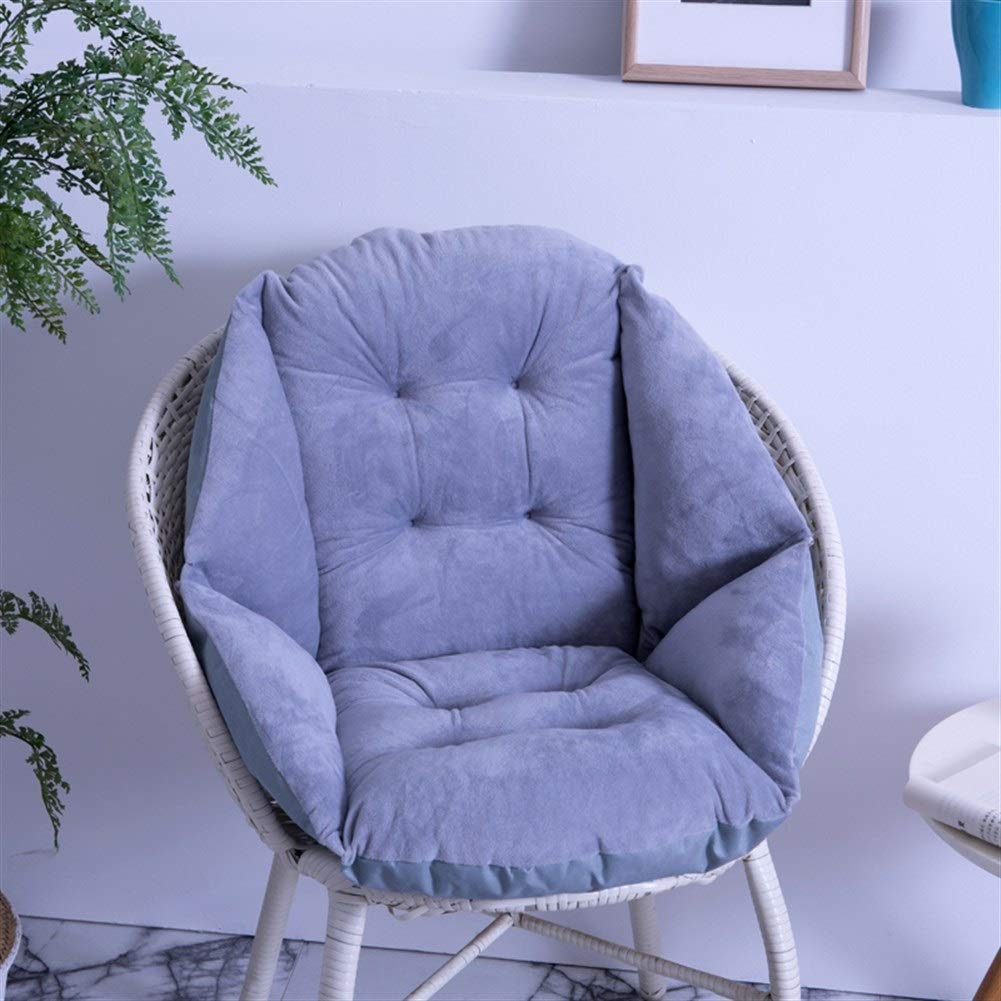 Sun Lounger Cushions，Rocking Chair Cushions，Soft Rocking Chair Cushion，Outdoor Patio Chaise Lounge Cushion, Mushroom，blue (Color : Gray, Size : 48x52cm(19x20inch))