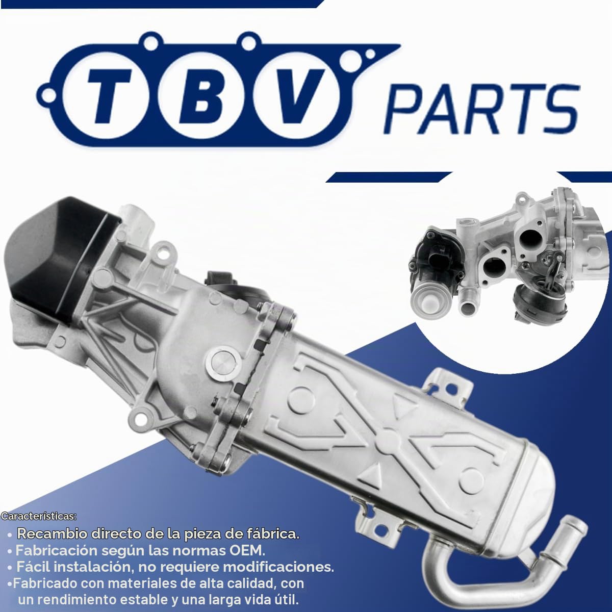 Válvula EGR 1.6/2.0 TDI 03L131512CF 03L131512CH 03L131512DQ 03L131512N 03L131512AP EGR Valvula con Enfriador para A3, Q3, Alambra, Altea, Leon, Octavia, Yeti, Caddy, Golf, Passat CAYC