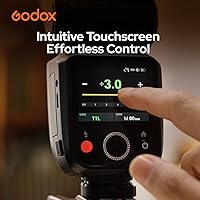 Vista 6 de Godox V100S para Sony V100 S Flash V100-S Flash de pantalla táctil de cabeza redonda, batería de litio integrada, lámpara de modelado LED de 10