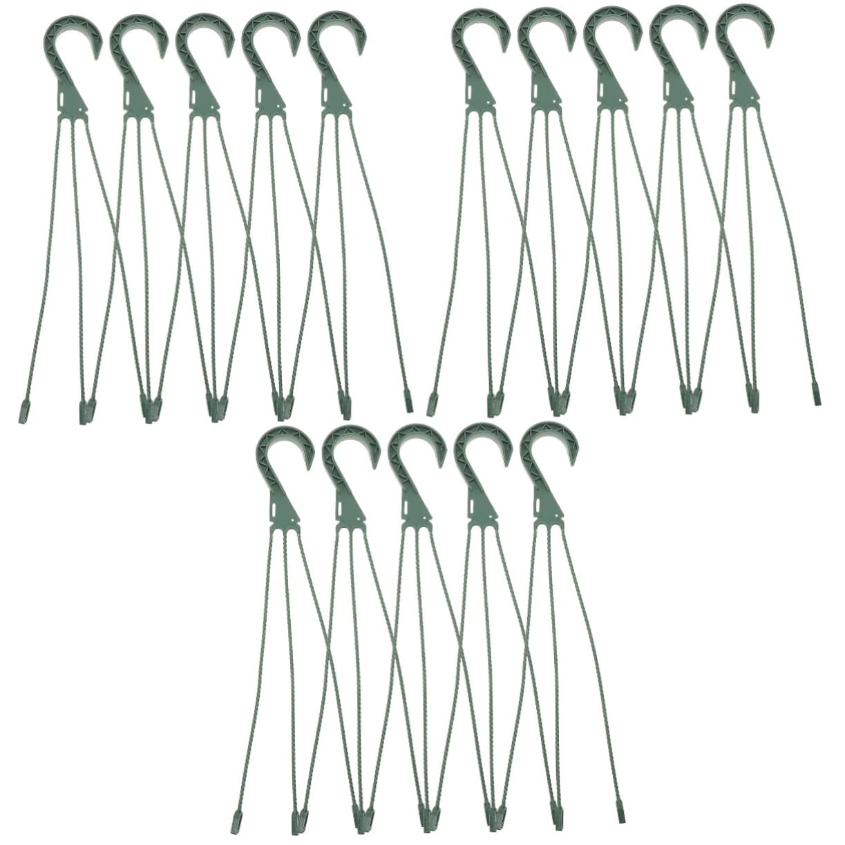 YARNOW 15pièces Crochets De Suspension Pour Pots De Fleurs De Crochets Muraux Durable Pour Jardinière Et Pour Intérieur Et Extérieur