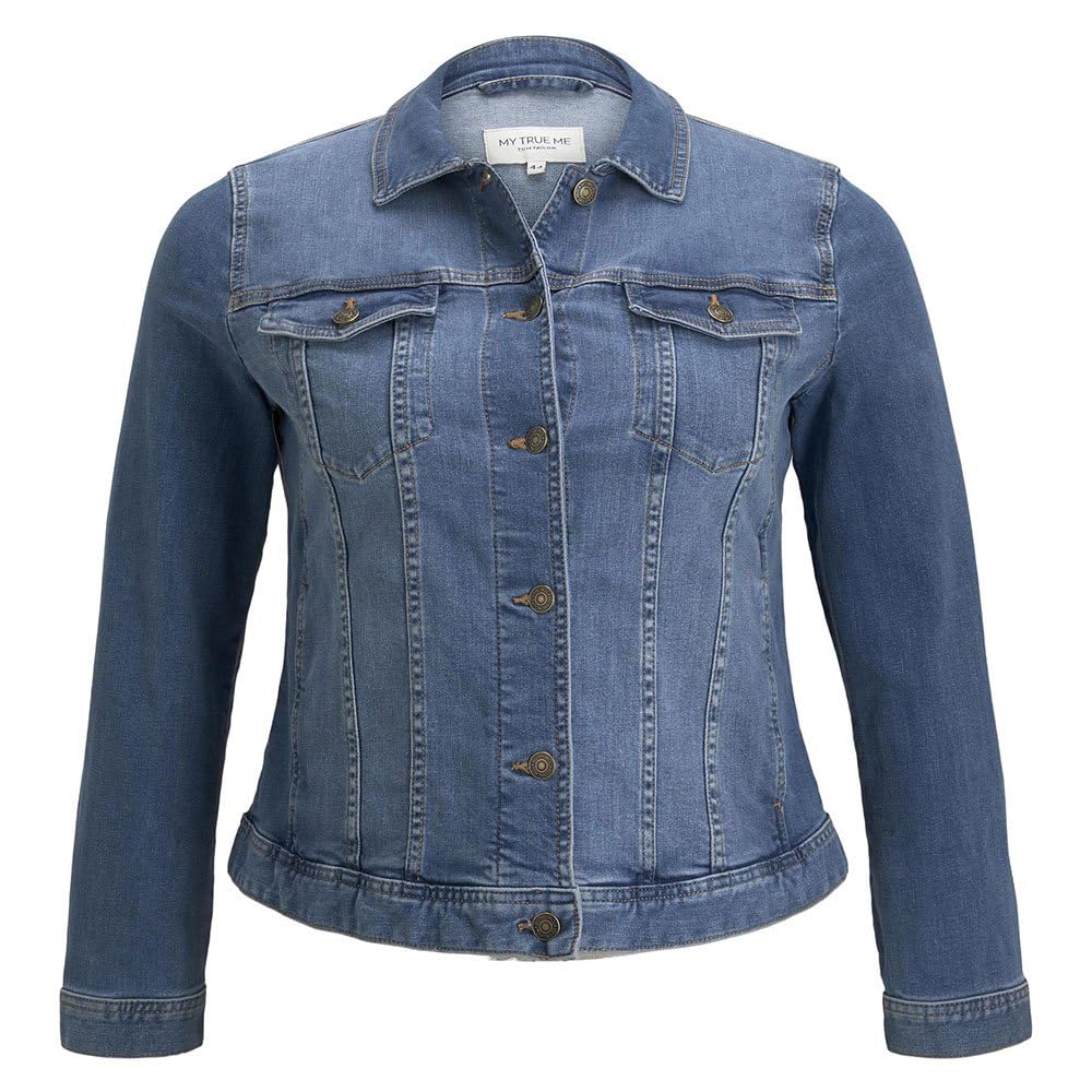 TOM TAILOR 1016629 Plussize - Chaqueta vaquera con aspecto lavado Mujer (Pack de 1)
